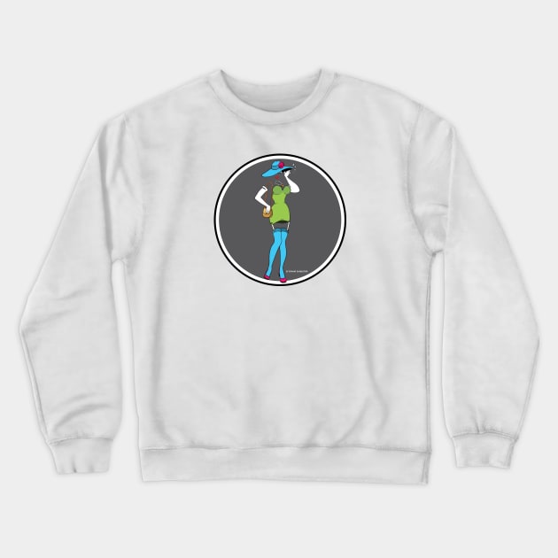 Shakedown Street Zoot Suit Invisible Girl Crewneck Sweatshirt by PauHanaDesign